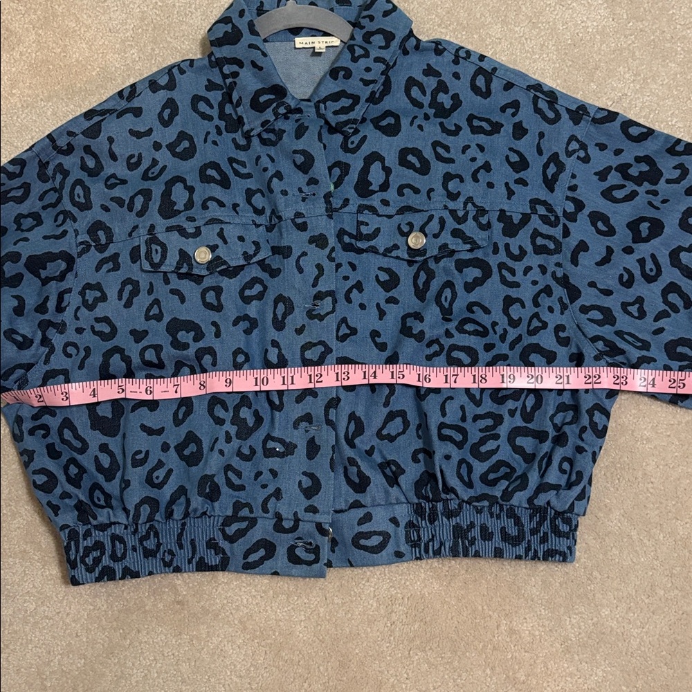 DIL Blue and Black Animal Print Jacket size L - Picture 6 of 7